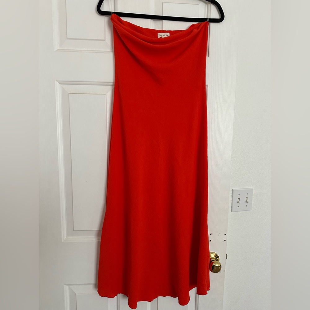 See You Monday Vibrant Red Slip Dress